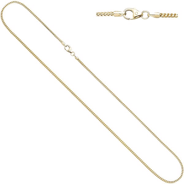 Bingo 14 kt guld halskæde i bredde 1,3 mm og længde 55 cm