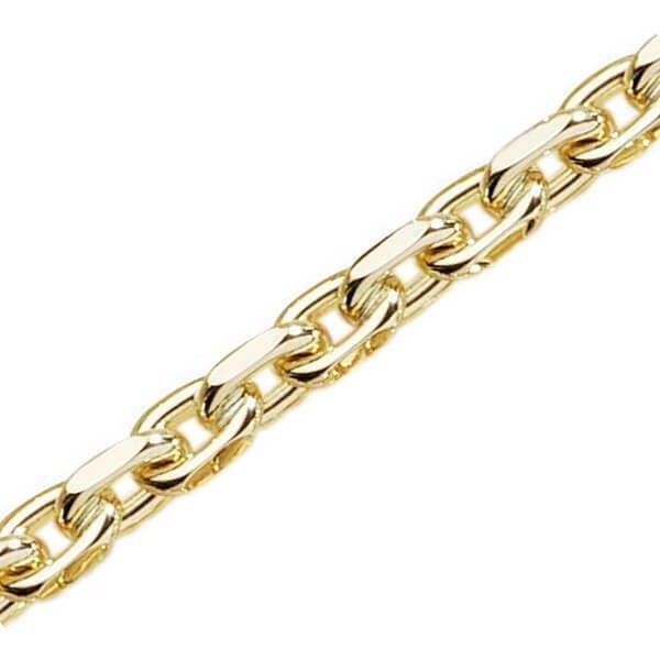 14 kt Anker Facet Guld armbånd, bredde 14,5 mm (tråd 5,0 mm) og 23 cm