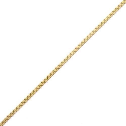 8 kt Venezia Guld halskæde, 34 cm og 1,0 mm (bredde 0,9 mm)