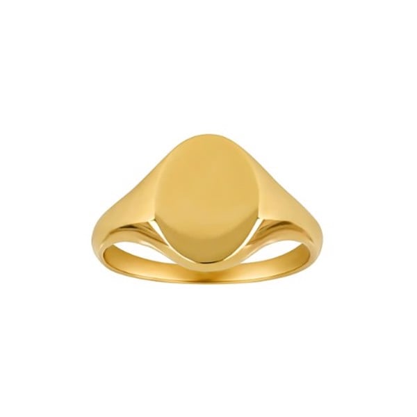 Siersbøl\'s Smuk ring i 8 kt guld med plade til gravering