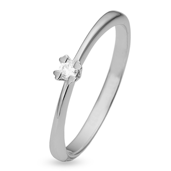 Mary Sterling sølv ring med i alt 0,05 ct labgrown diamant Wesselton VS