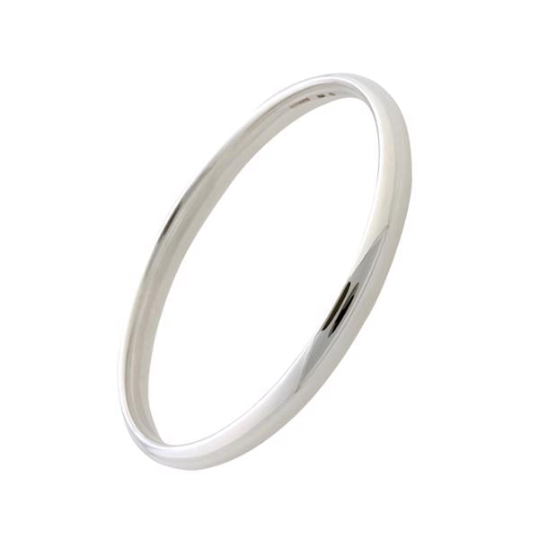 Randers Sølv\'s Elegant håndlavet armbånd i massiv sølv - 4,5 mm