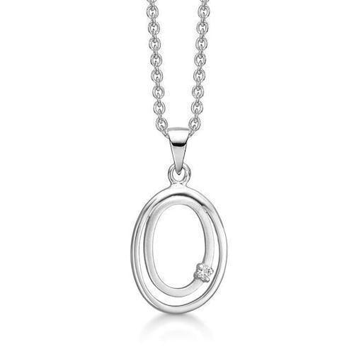 Støvring Design Sterling sølv halskæde med vedhæng, Diamond Silver med blank overflade, model 36223012