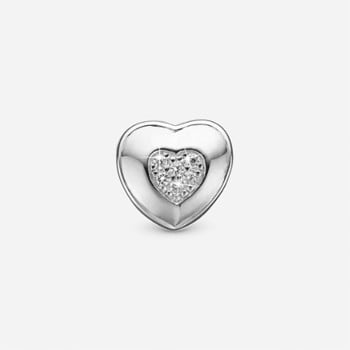 Christina Jewelry Sølv charm til sølvarmbånd eller 4 mm slim læderarmbånd - Let Love Shine