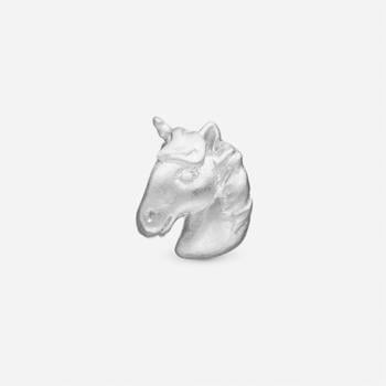 Unicorn, sølv charm til 6 mm læderarmbånd fra Christina Collect