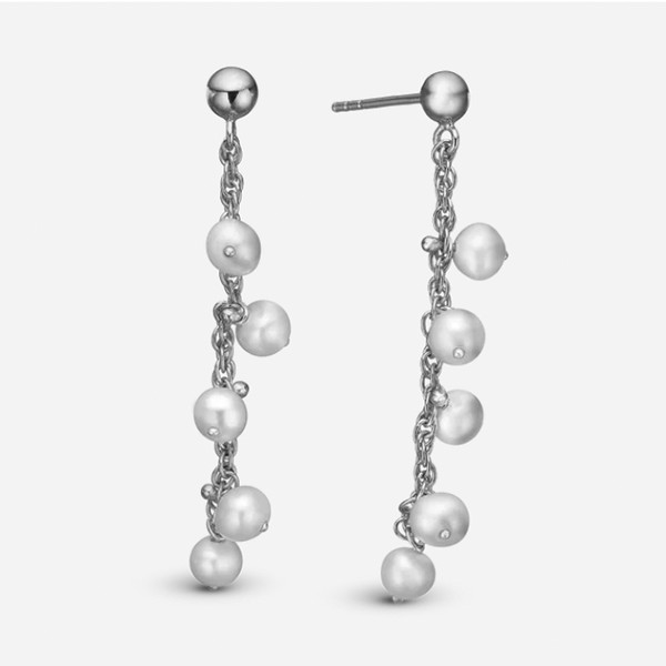 Dangling Pearls, sølv Øreringe fra Christina Jewelry