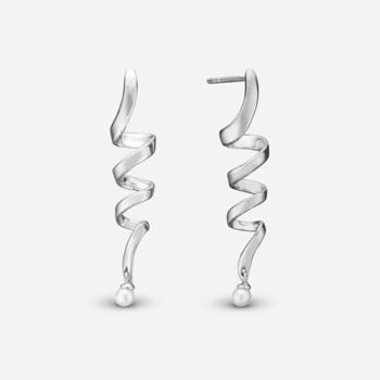 Pearl Twist, sølv Øreringe fra Christina Jewelry