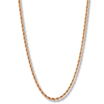 HAYES - Cordel kæde i guldfarvet stål, 4 mm bred, by Billgren