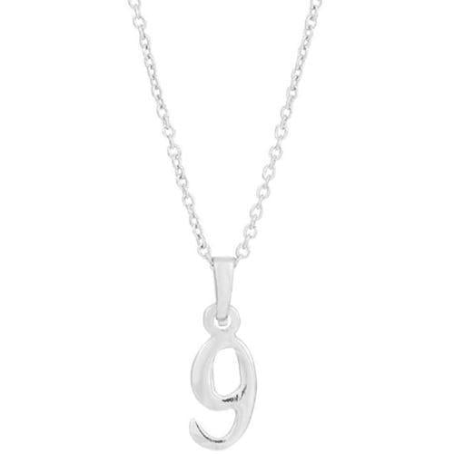 Siersbøl 9 tals sterling sølv halskæde med vedhæng med blank overflade