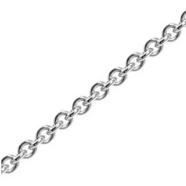 Anker rund i massivt 925 sterling sølv halskæde 1,3 mm bred (tråd 0,30) og længde 42-45 cm (med ekstra øsken)