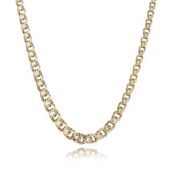 Bismark 8 kt guld halskæde i flere bredder og længder - med og uden forløb