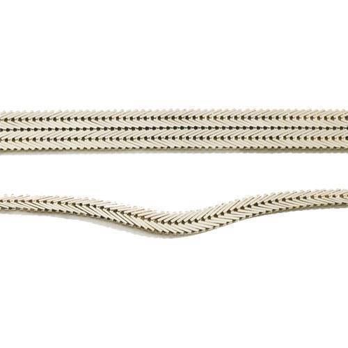 Geneve armb�nd i 14 karat massivt guld, 21 cm og 4 r�kker (30,0 mm)