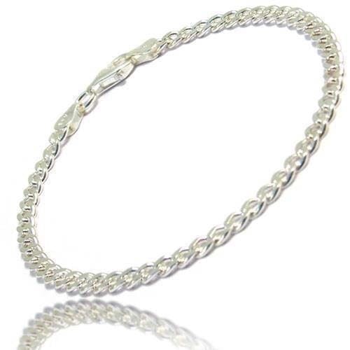 Panser Facet 925 sterling sølv halskæde, bredde 1,8 mm / tråd 0,55 mm - længde 60 cm