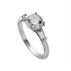 Diamonfire fingerring i sterling s�lv med zirkonia