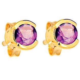 9 ct Amethyst �restikker