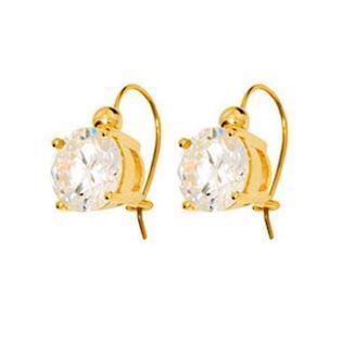 9 ct 10 mm big zirconia earhangers