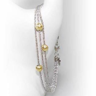 San - Link of joy Starlight Beads 925 sterling sølv halskæde rhodineret, model 905h