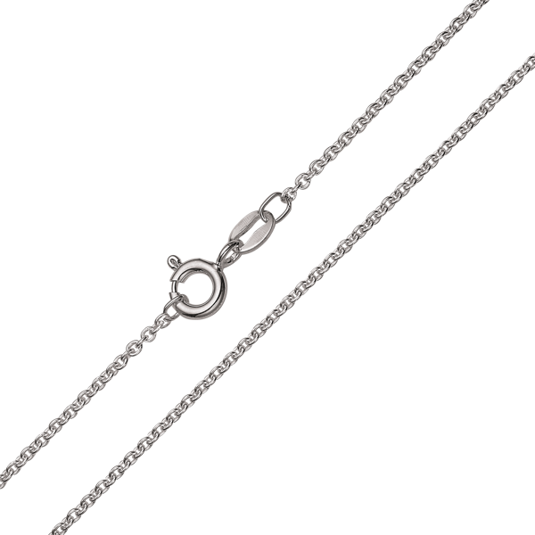 Sølv rhodineret 0,40 mm halskæde, 42-45 cm fra Støvring design