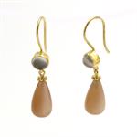 Forgyldte perle �reh�nger fra Carr� Archive collection