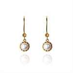 Forgyldte perle �reh�nger fra Carr� Gilded Marvels collection