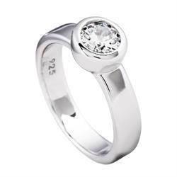 Diamonfire Fingerring i sterling s�lv med zirkonia