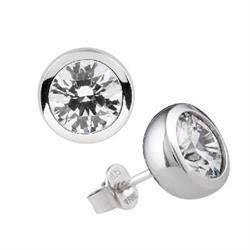 Diamonfire �re studs i sterling s�lv med zirkonia