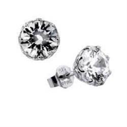 Diamonfire �re studs i sterling s�lv med zirkonia