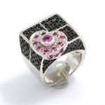 Silver fingerring of 925 silver