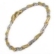 Apus stripe, 14 kt r�d- og hvidguld fra Houmann I/S
