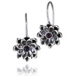 Water Lily silver earrings by Izabel Camille