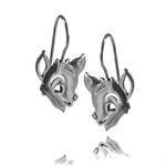 Bambi oxidized silver earrings by Izabel Camille