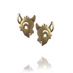 Bambi gold plated silver earstuds by Izabel Camille