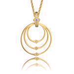 Infinity gold plated silver pendant by Izabel Camille