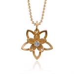 Lotus blomster vedh�ng med k�de fra izabel Camille