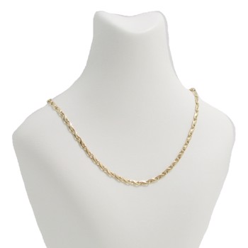Aquarius plain,  8 kt r�dguld halsk�de 3,0 mm, 42 cm