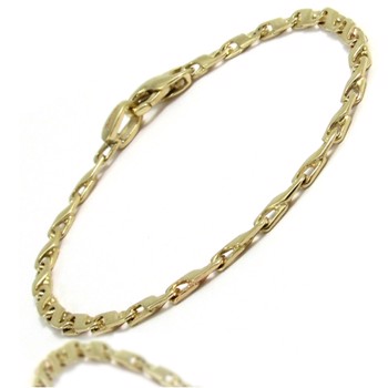 Aquarius plain,  8 kt r�dguld armb�nd 3,0 mm og 18� cm