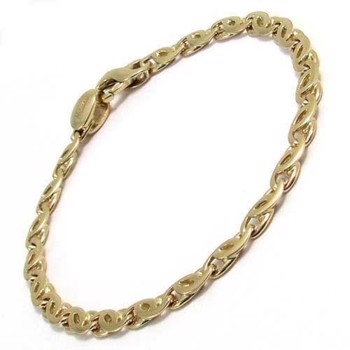Caelum plain, 14 kt r�dgulds Italiensk armb�nd fra Houmann