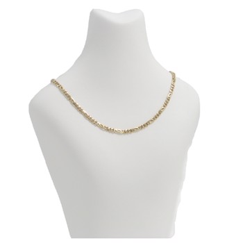 Canes plain, 14 kt r�dgulds halsk�de fra Houmann