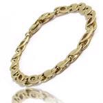 Capri plain, 14 kt r�dguld armb�nd 6,0 mm og 18� cm