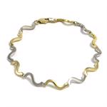 14 karat tofarvet armb�nd