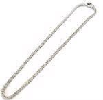 42 cm R�vehale halsk�de i 14 kt hvidguld