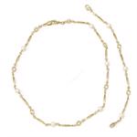 14 kt klassisk perle collier - 45 cm