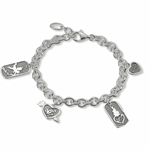 Esprit K�rlighed S�lv Armb�nd med Love Charms