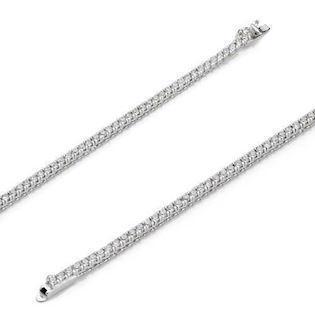 18 kt hvidgulds tennis armb�nd