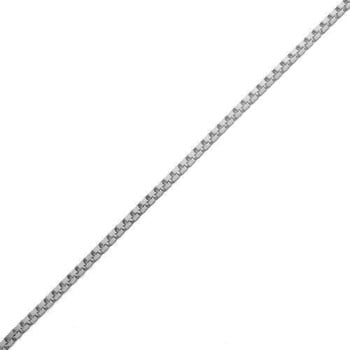 14 kt hvidgulds Venezia halskæde, 36 cm og 0,8 mm