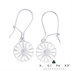 11 mm 925 s�lv Marguerit �reb�jler i hvid m/ s�lv fra Lund of Copenhagen
