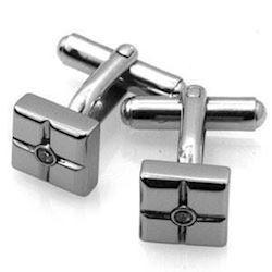 Trueman tungstens manchet knapper med zirkonia