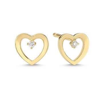 Nuran 14 kt guld ørestikker, fra Hearts serien med hjerte