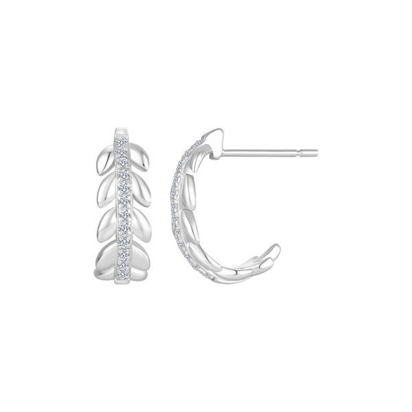Sølv creoler, fra Støvring Design