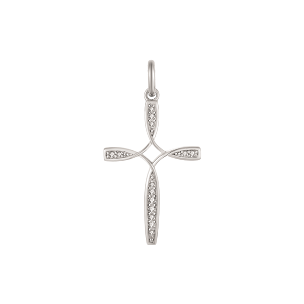 Sterling sølv Kors vedhæng fra Støvring Design